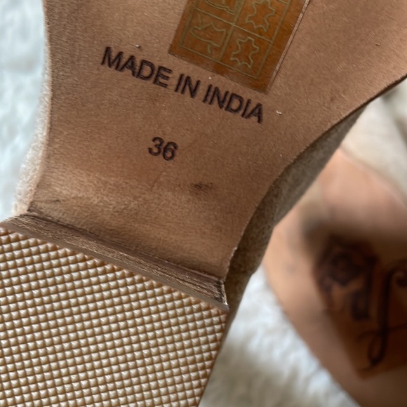 Free people Charm double V taupe suede booties 6 - Picture 12 of 12